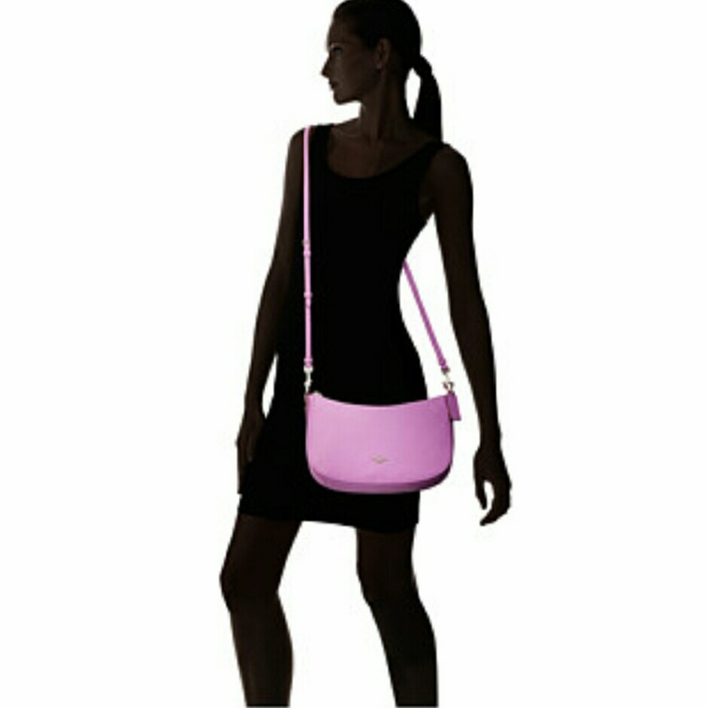 Coach Chelsea Crossbody Bag Luxe Leather Wildflower 2 Straps Cross &Shoulder NWT - Picture 2 of 15